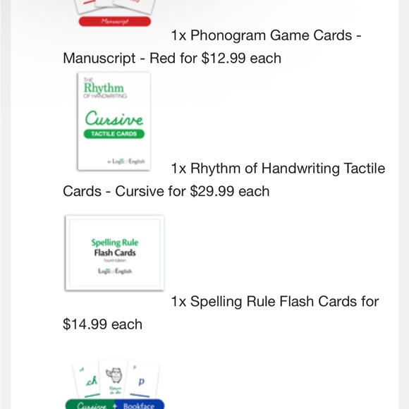 Logic of English Foundations A set workbook manual cursive phonogram tiles - Picture 8 of 8
